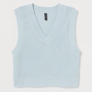 Divided H&M Light Blue Short Sweater Vest